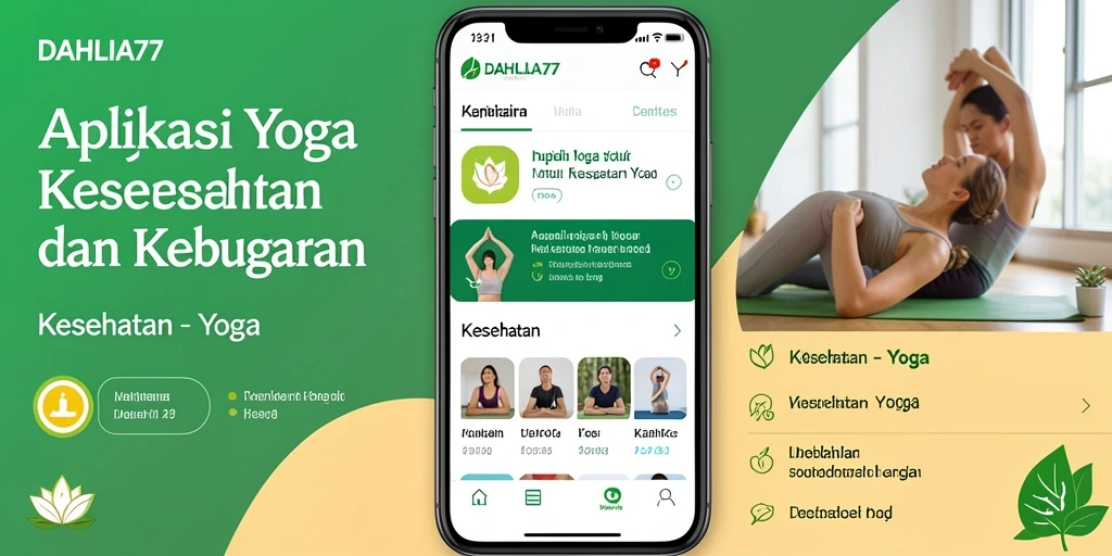 Tampilan antarmuka DAHLIA77 menunjukkan berbagai pose Yoga yang mudah dipahami.