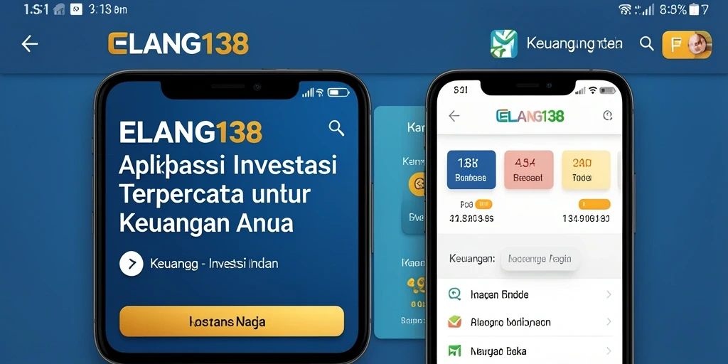 Antarmuka ELANG138 yang modern dan intuitif untuk investasi.