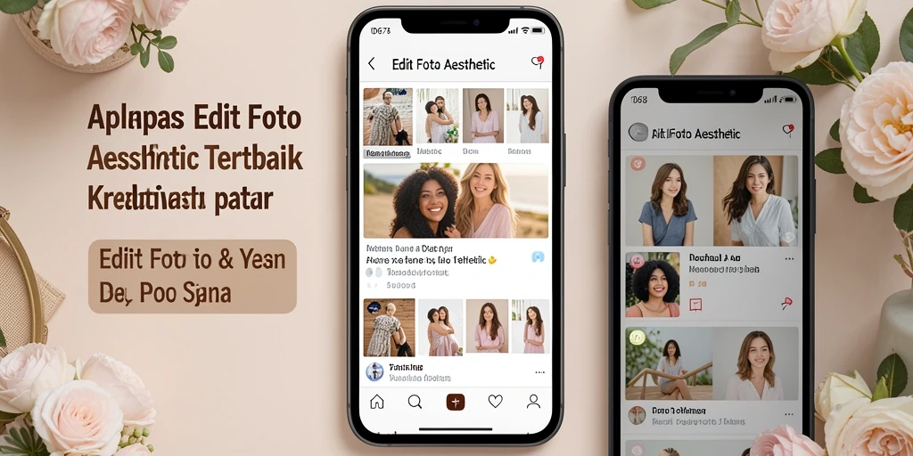 Tampilan antarmuka utama <strong>ID678</strong> dengan fitur Edit Foto Aesthetic yang menarik.
