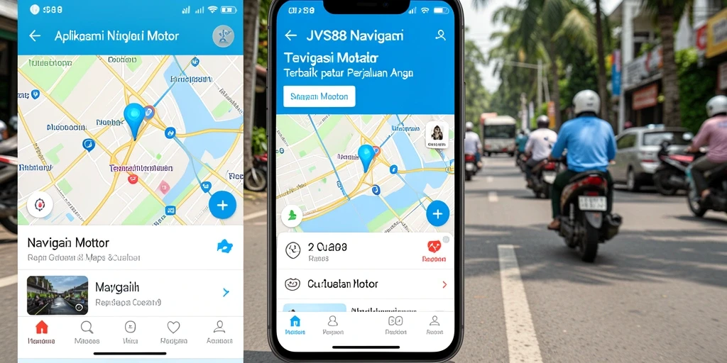 Tampilan antarmuka JVS88 yang intuitif untuk navigasi motor.