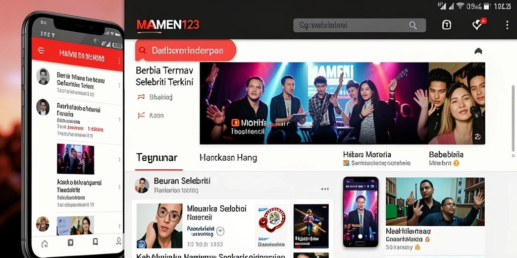 Tampilan antarmuka MAMEN123 yang menarik dan informatif.