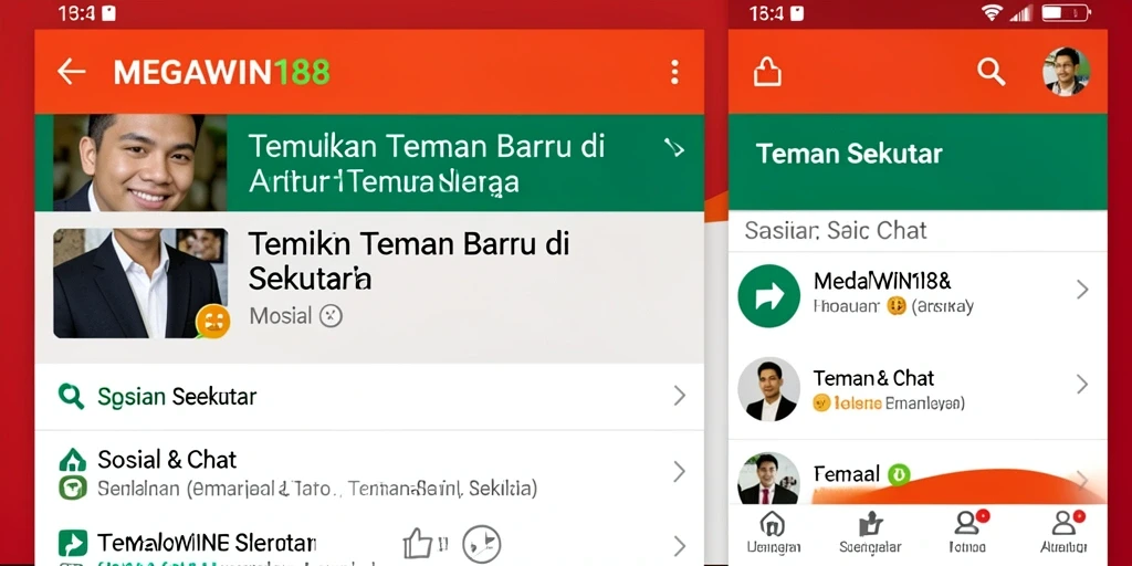 Antarmuka MEGAWIN188 yang sederhana dan menarik untuk Teman Sekitar.
