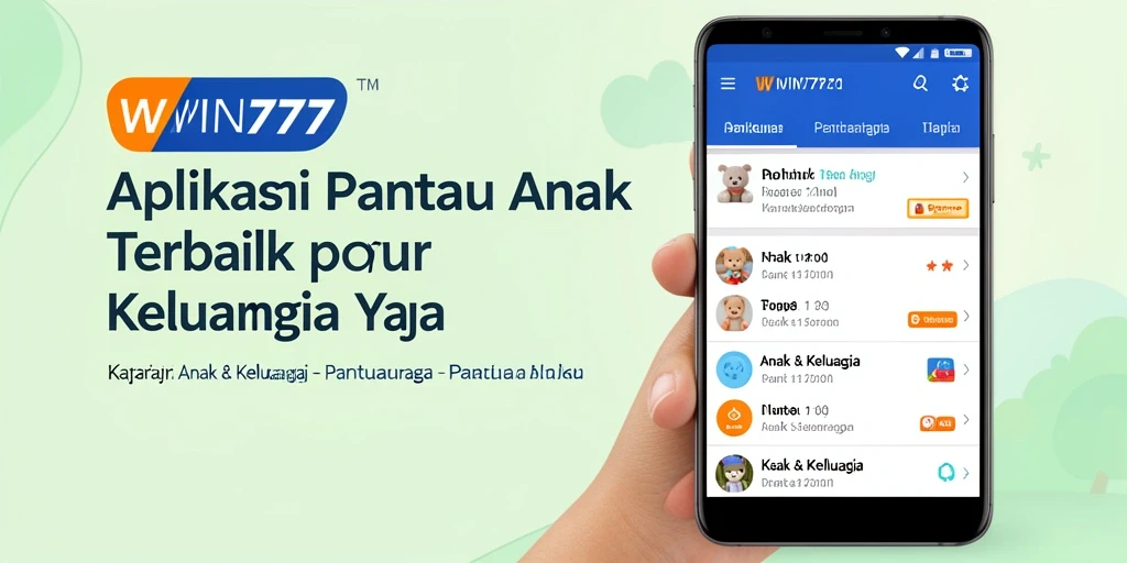 Tampilan antarmuka WIN777 yang menyenangkan dan mudah digunakan untuk Pantau Anak.