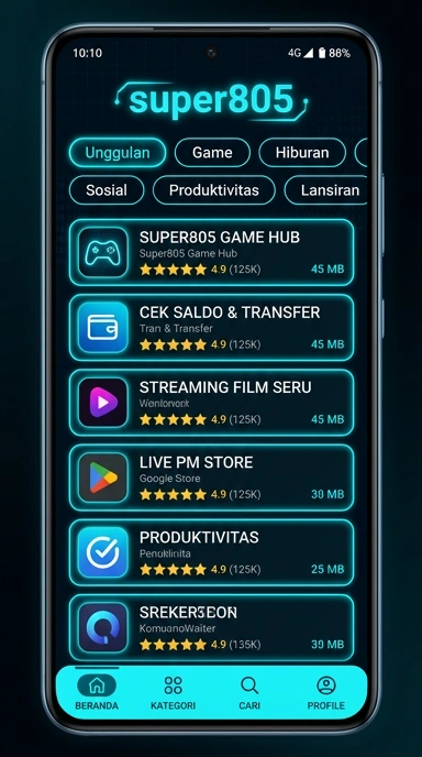 super805 - Pusat Akses Aplikasi Populer & Kanal Uji Terbaik Indonesia